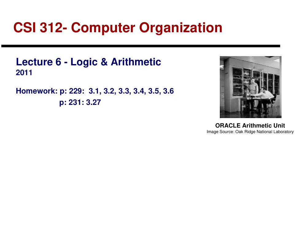 CSI 312 Lecture 4, Fall 2011, page 1