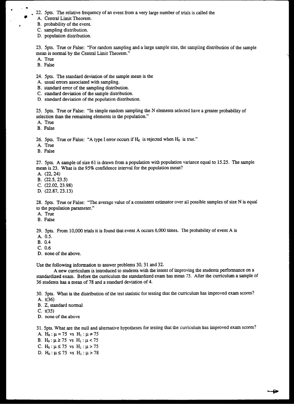 STAT 201 Final, Spring 2008, page 3