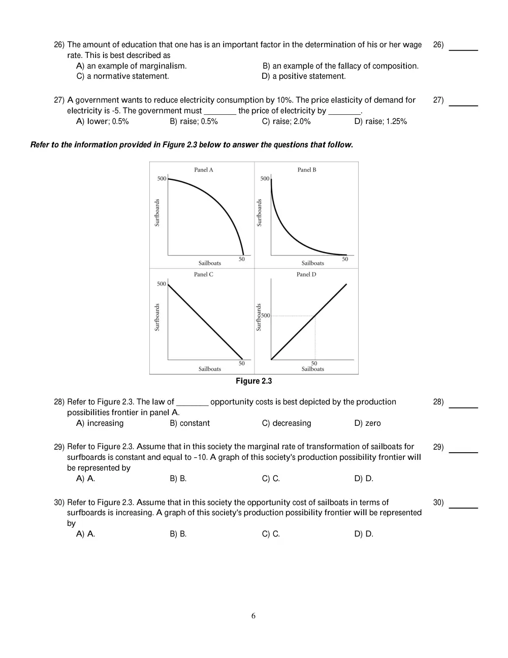 ECON 211 Midterm, Spring 2019, page 6