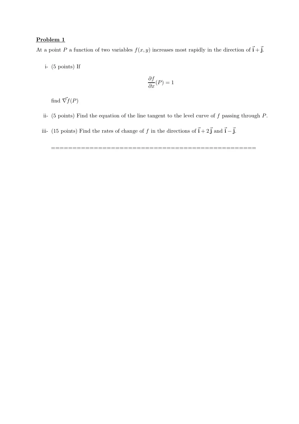 MATH 201 Exam 2, Fall 2008, page 2