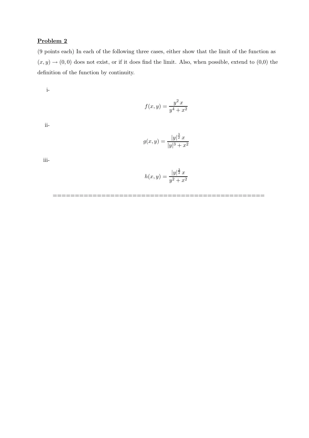 MATH 201 Exam 2, Fall 2008, page 3