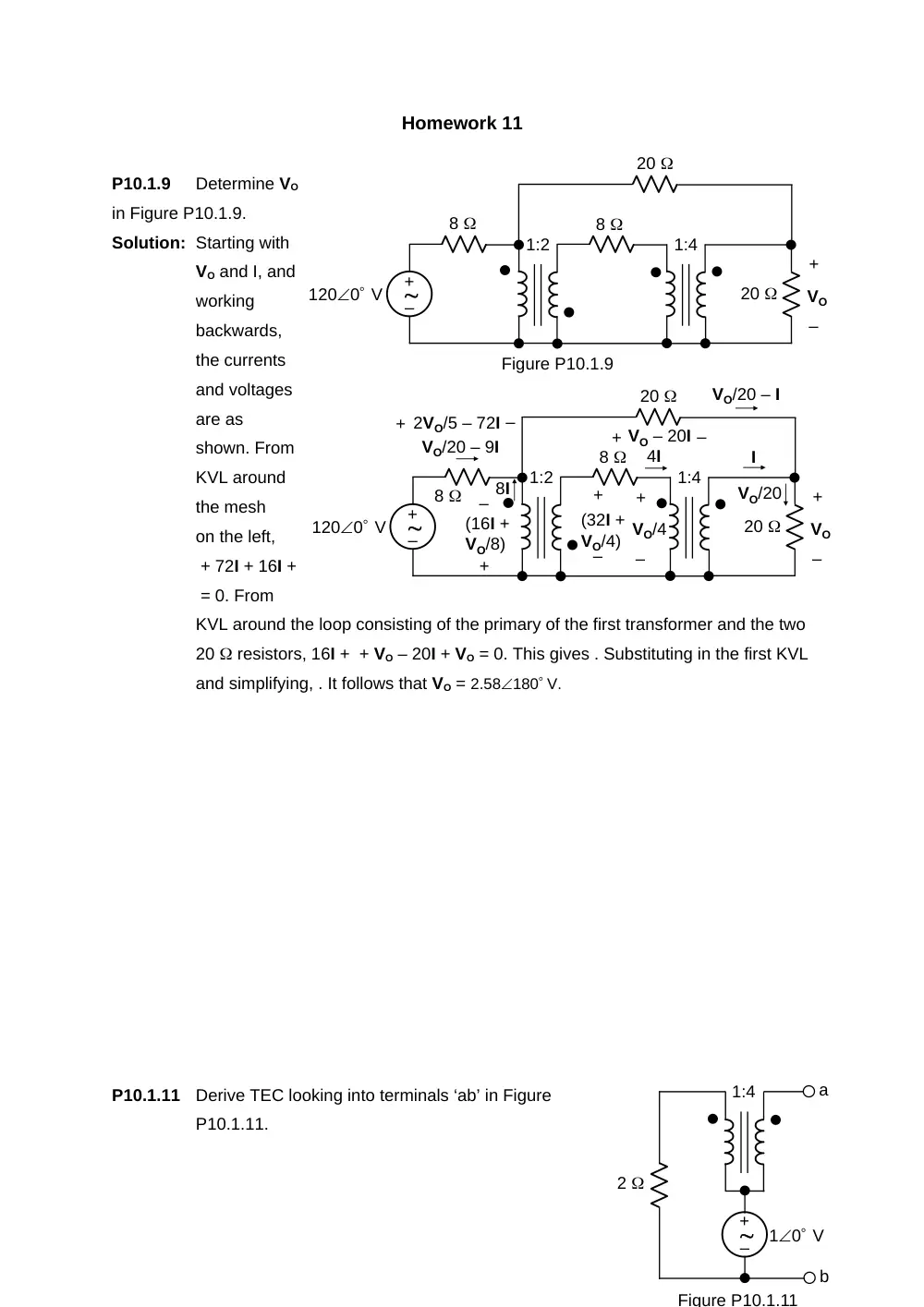 EECE 210 Homework 11 with Solution, Fall 2014, page 1