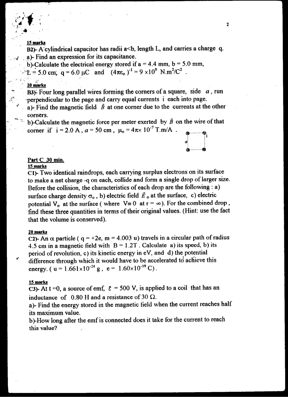 PHYS 211 Final, Fall 1995, page 2
