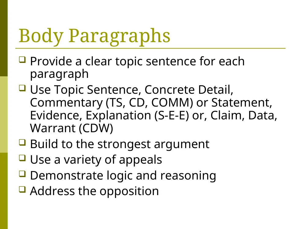 ENG 201 Notes Argumentative Essay, page 8