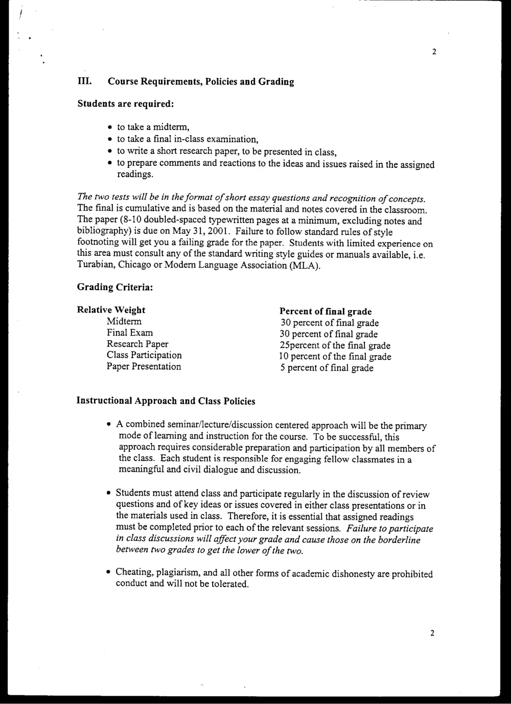 PSPA 233 Final, Spring 2001, page 2