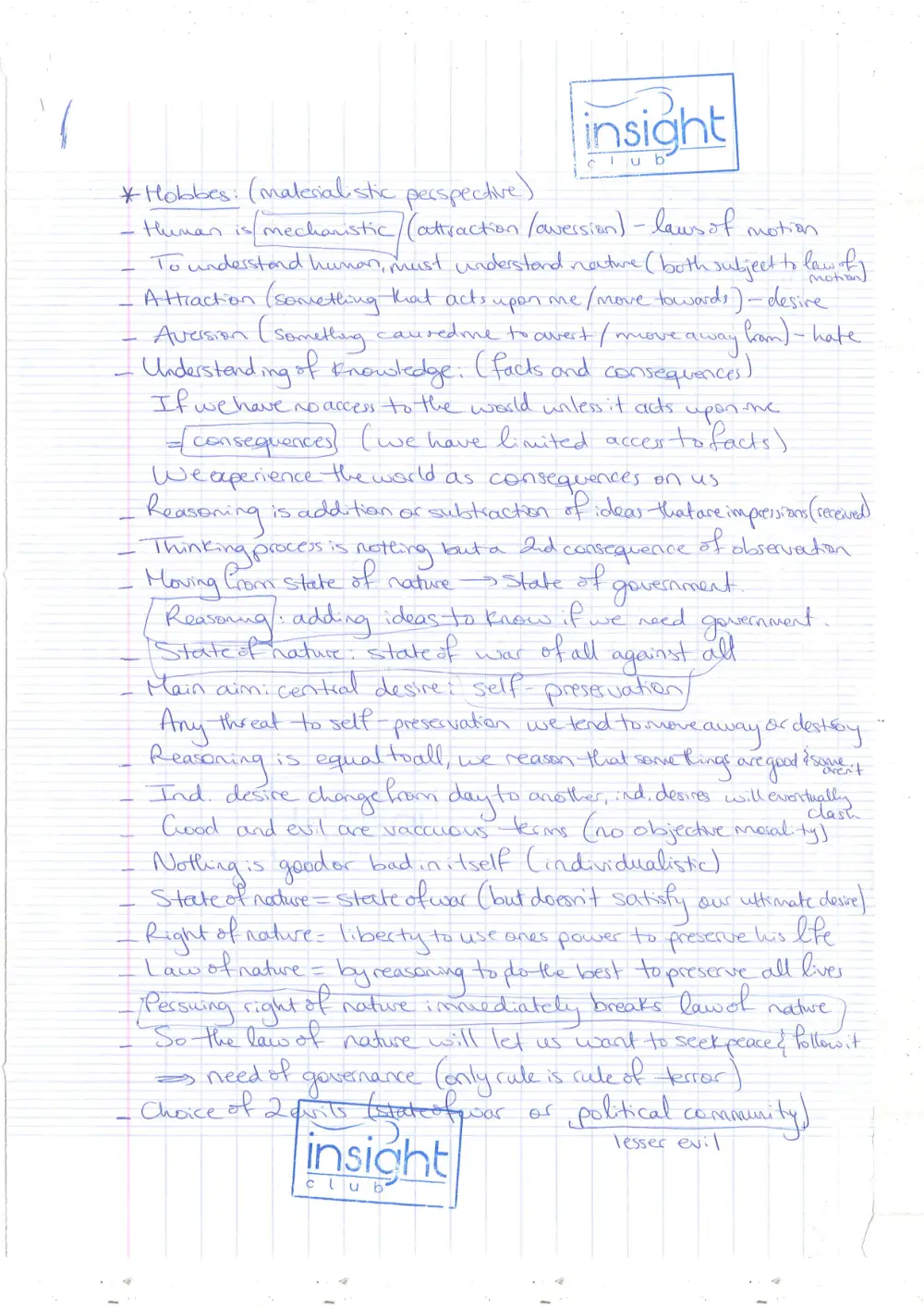CVSP 203 Notes Summary, Fall 2015, page 1