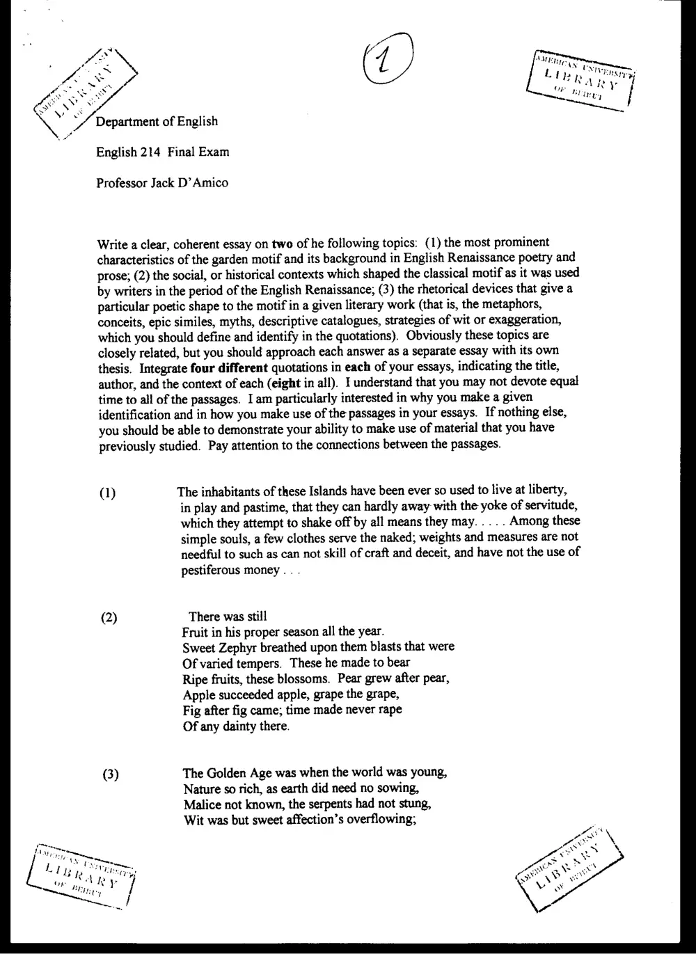 ENG 214 Final, Spring 2008, page 1