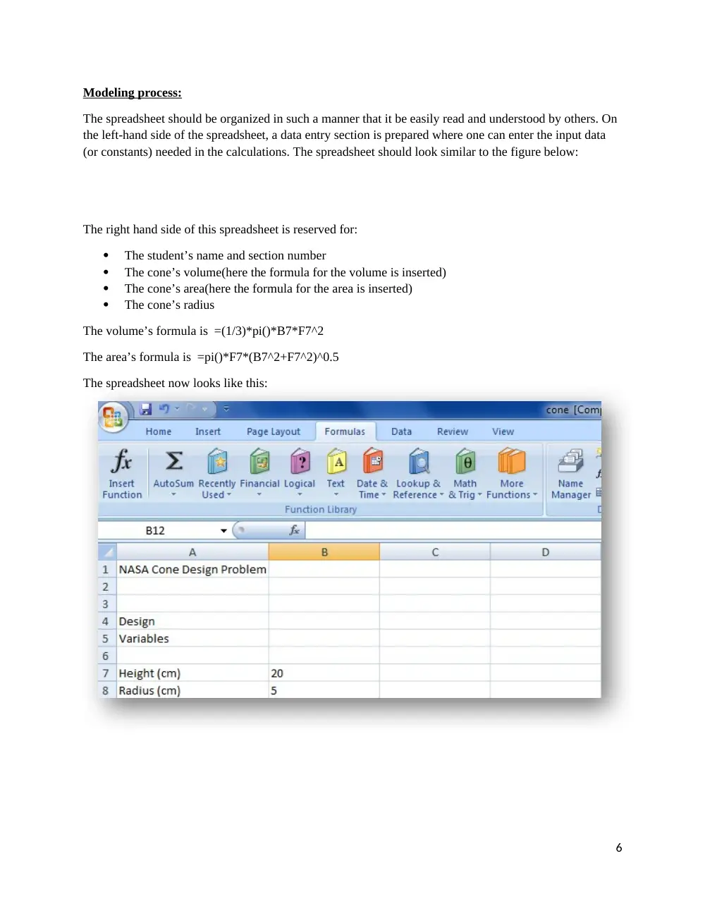 EECE 200 Lab Modeling Data in Excel, Fall 2011, page 6