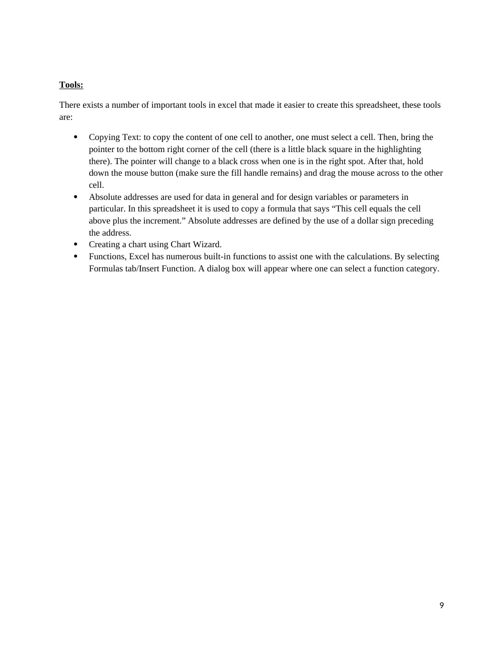 EECE 200 Lab Modeling Data in Excel, Fall 2011, page 9