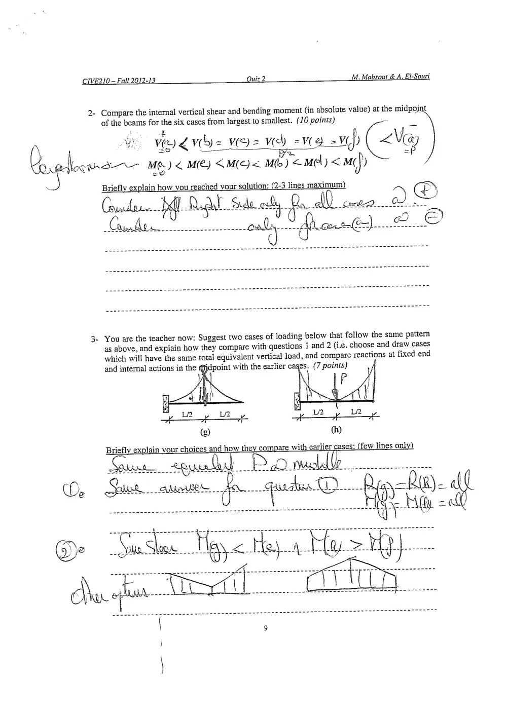 CIVE 210 Exam 2 with solution, Fall 2012, page 7