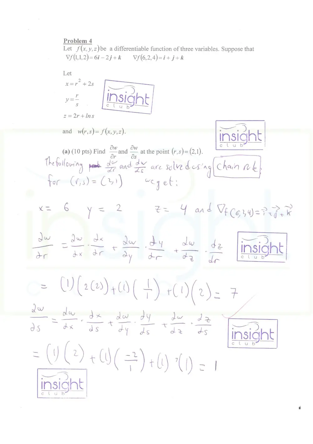 MATH 201 Exam 2, Fall 2017, page 8