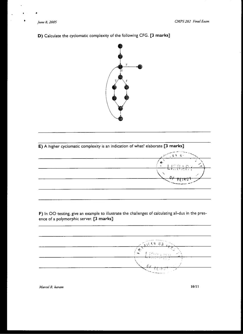 CMPS 282 Final, Spring 2005, page 10