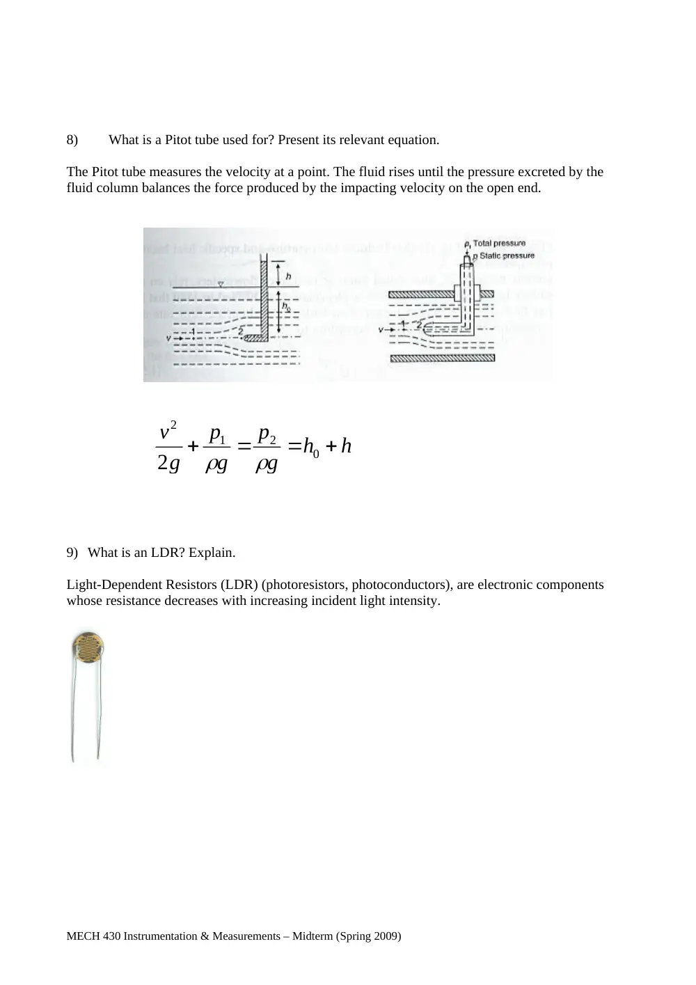 MECH 430 Midterm, Summer 2010, page 6