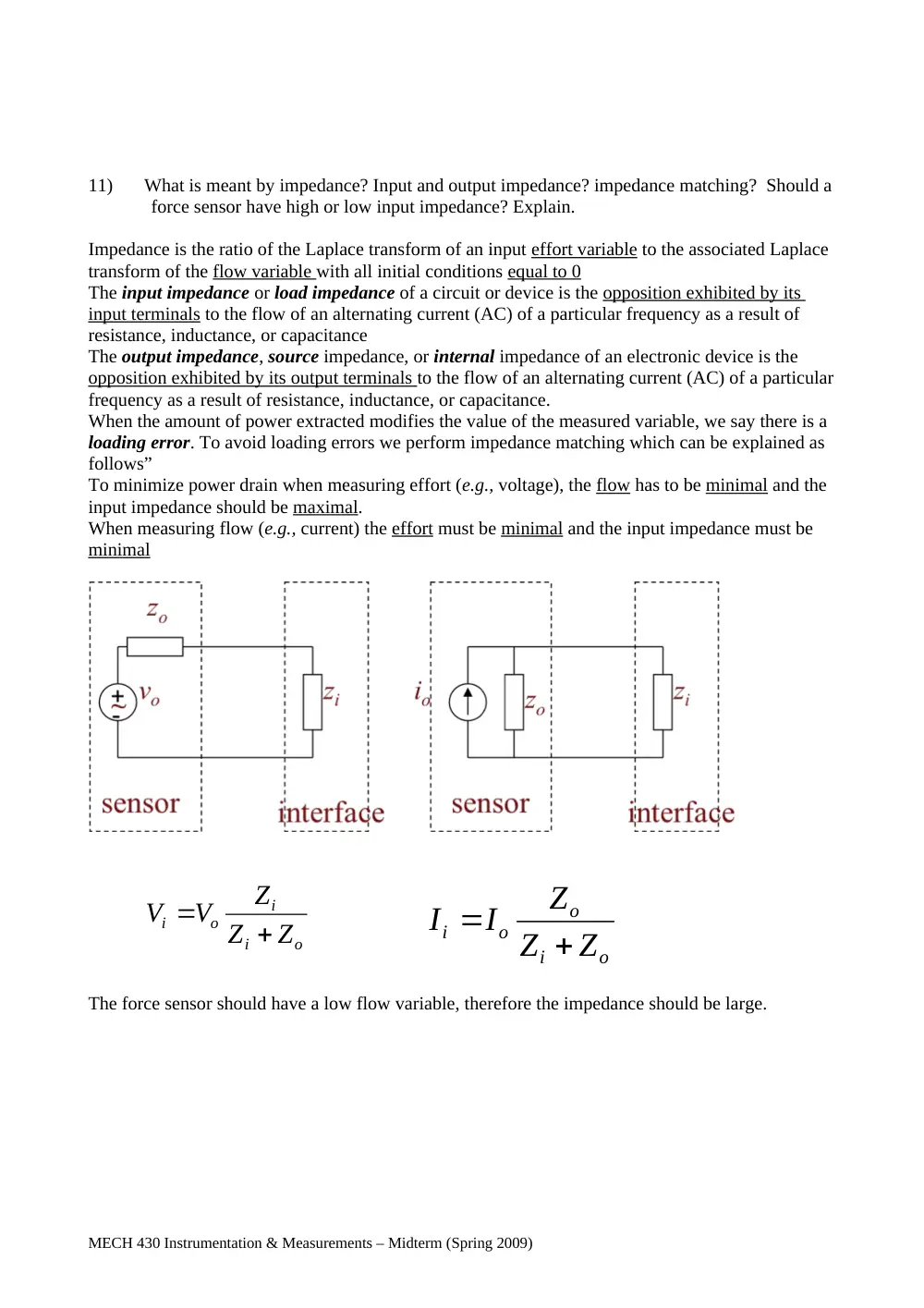 MECH 430 Midterm, Summer 2010, page 8