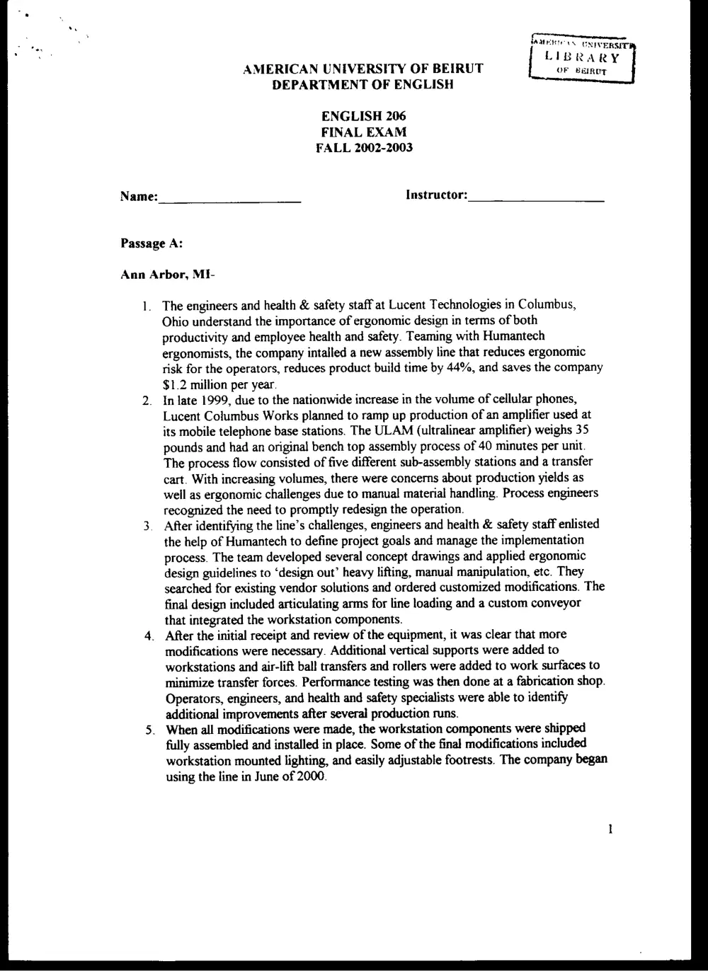 ENG 206 Final, Fall 2002, page 1