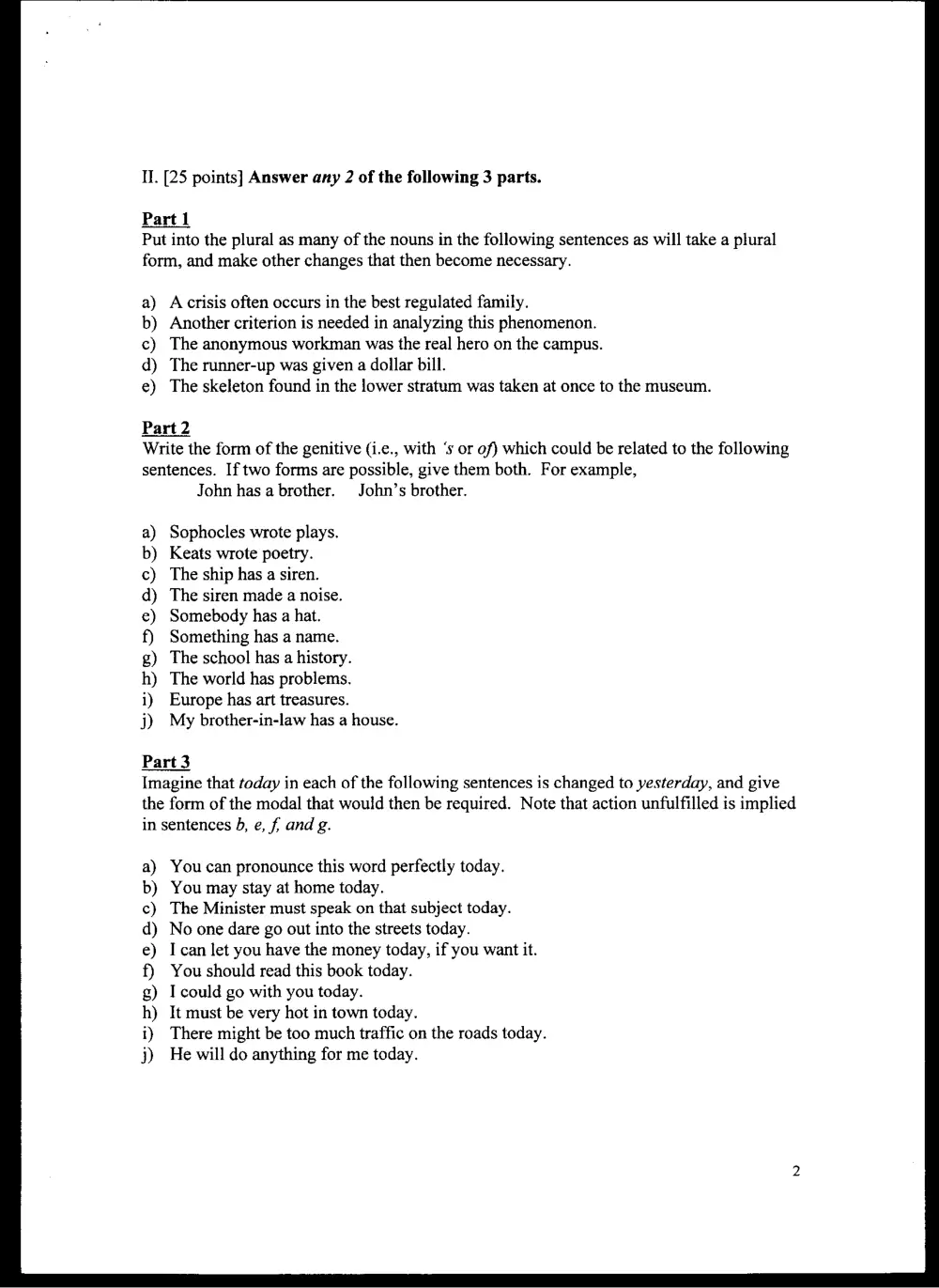 ENG 231 Final, Fall 1997, page 2