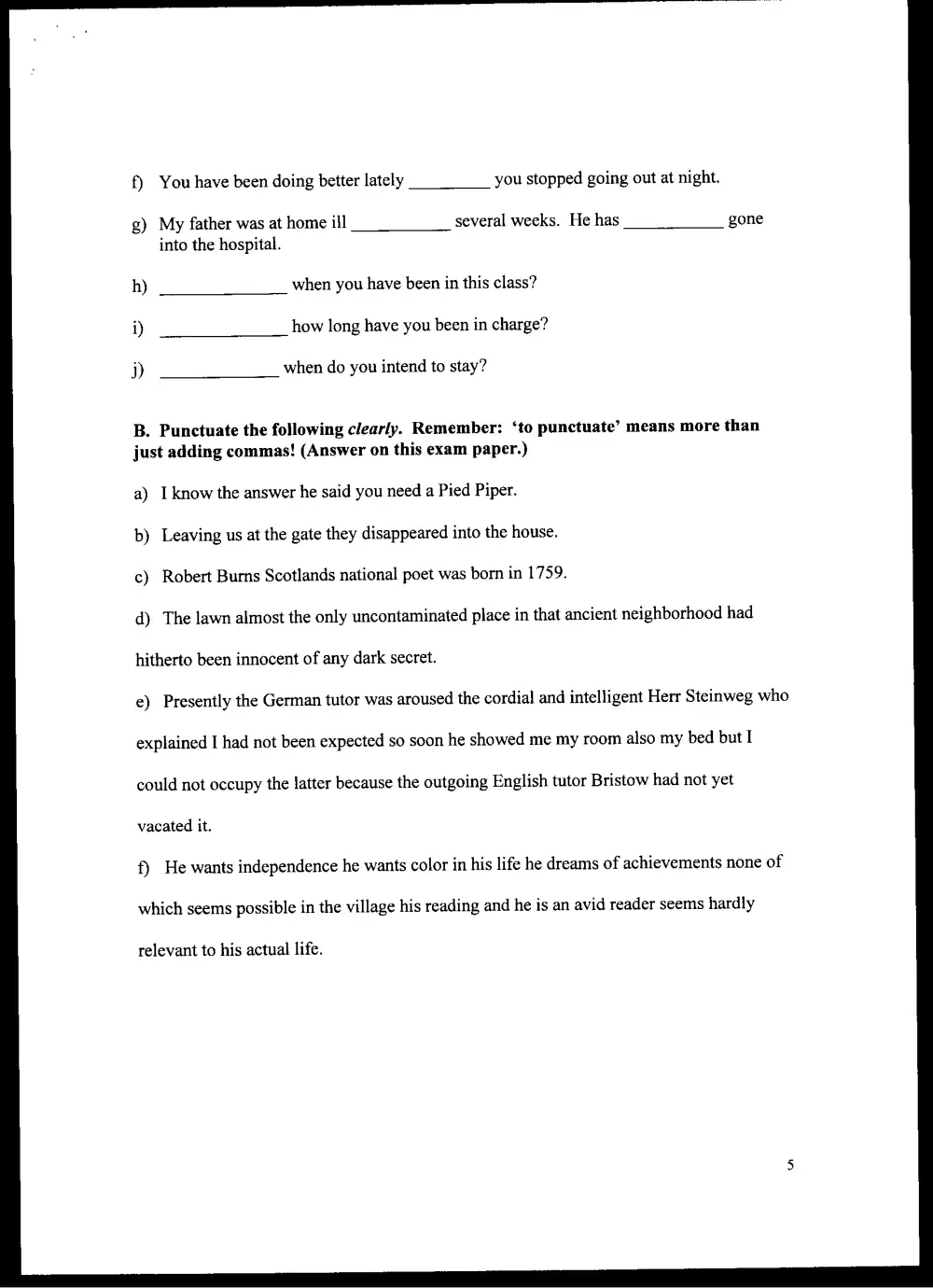 ENG 231 Final, Fall 1997, page 5