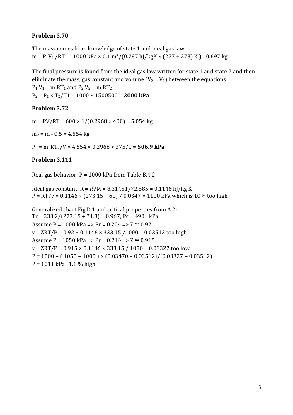 MECH 310 Problems Chapter 3 Solutions, Fall 2011, page 5