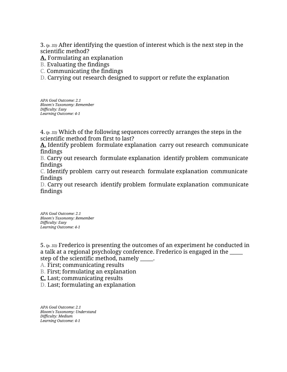 PSYC 201 Questions Chapter 2, Fall 2015, page 2