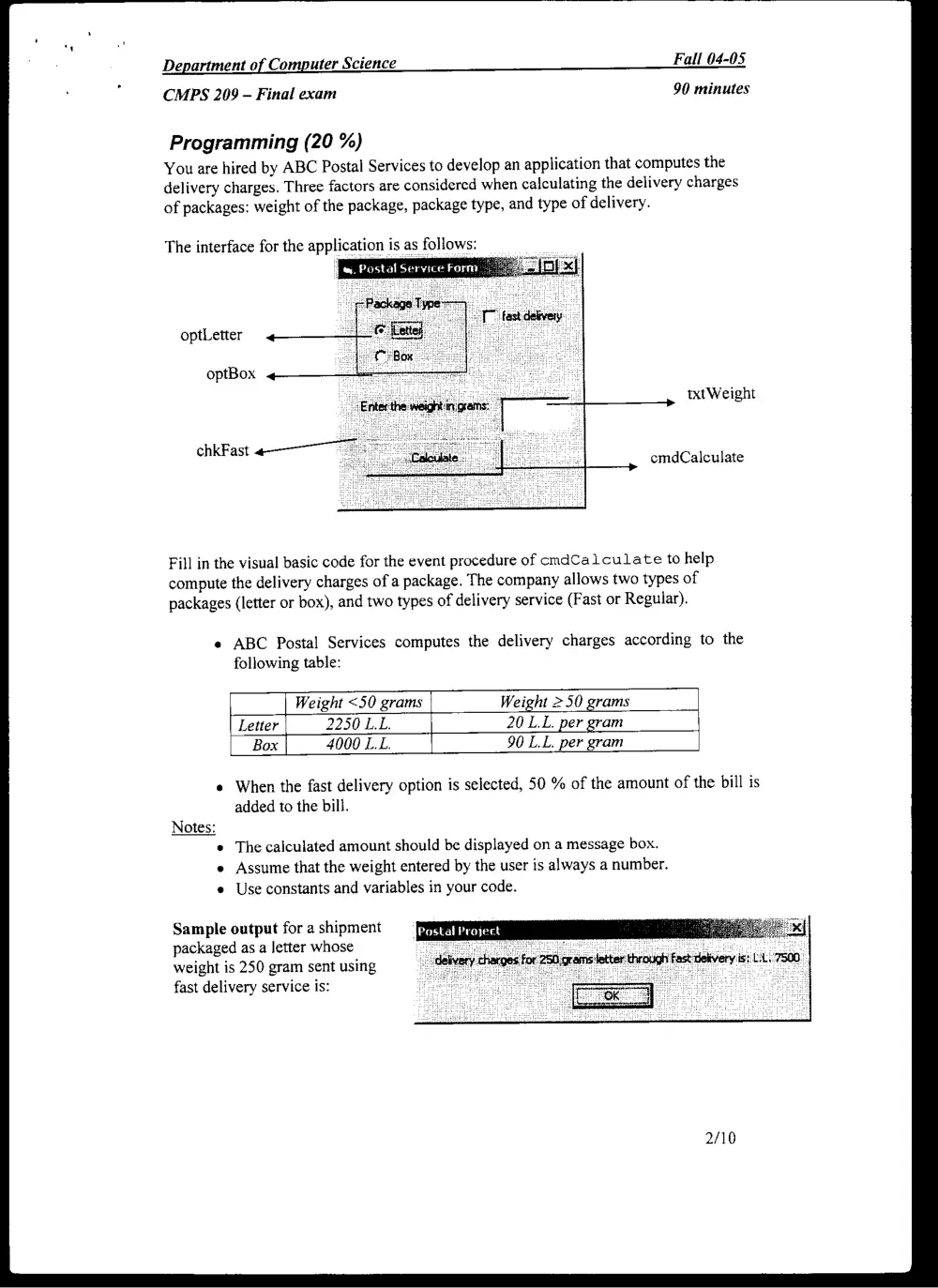 CMPS 209 Final, Fall 2004, page 2