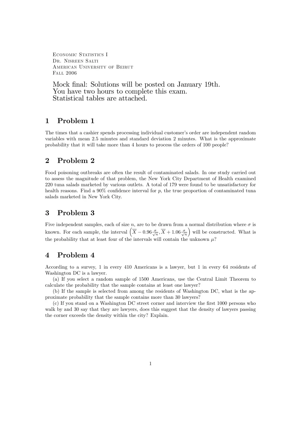 ECON 213 Final, Spring 2008, page 1