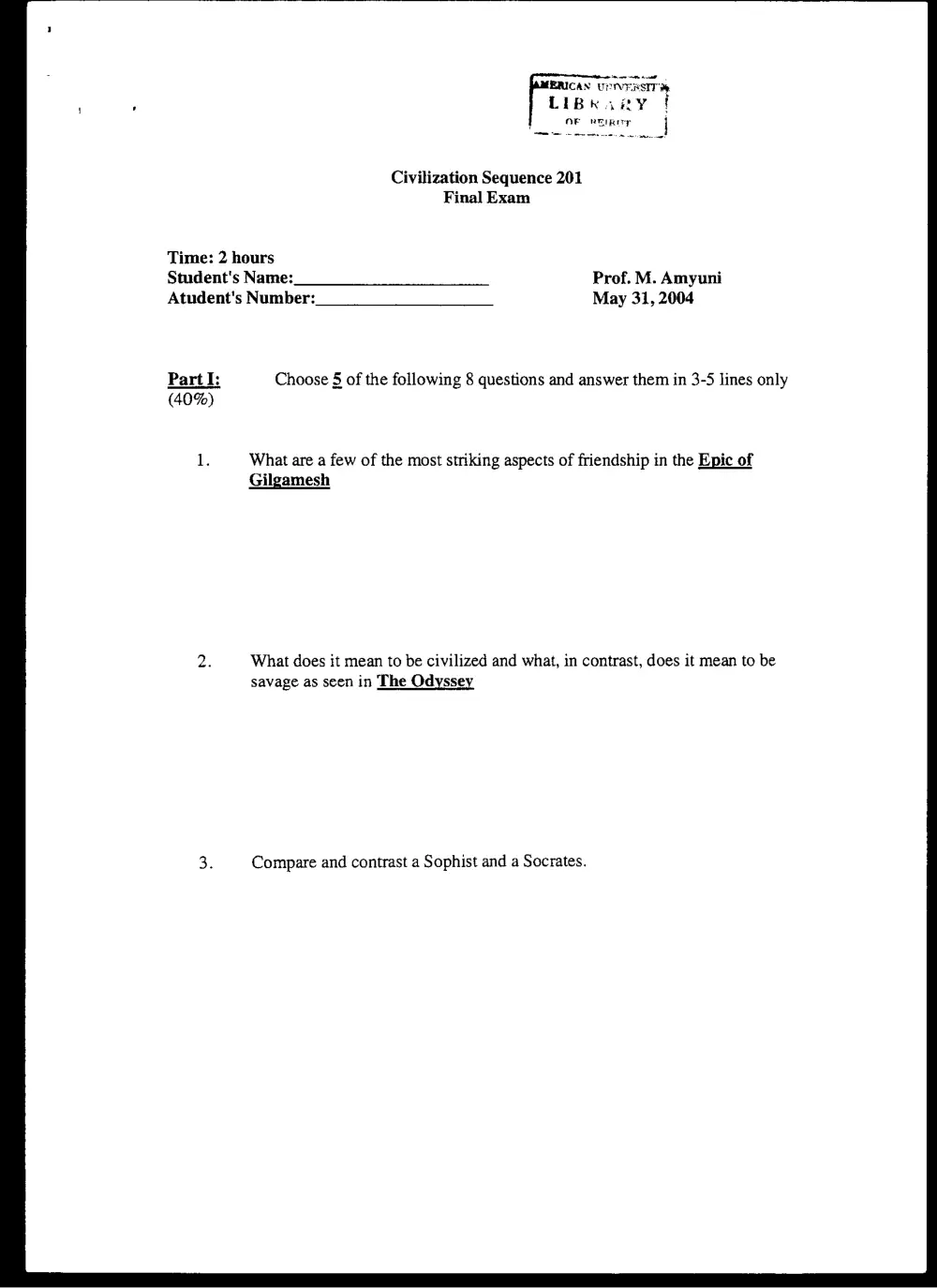 CVSP 201 Final, Spring 2004, page 1