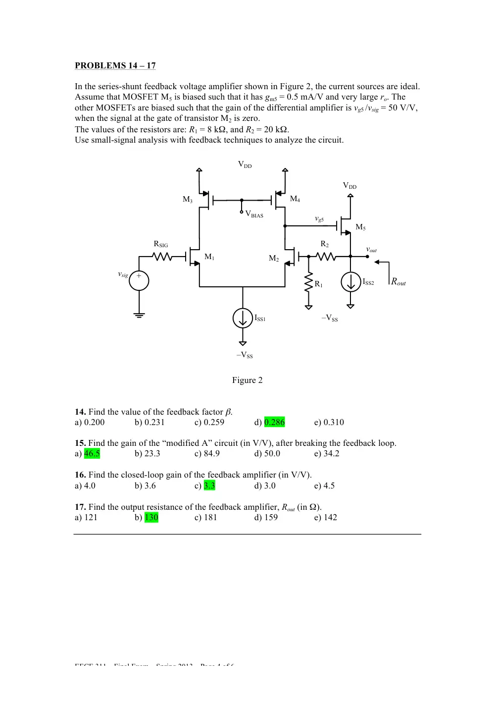 EECE 311 Final Solutions, Spring 2013, page 4