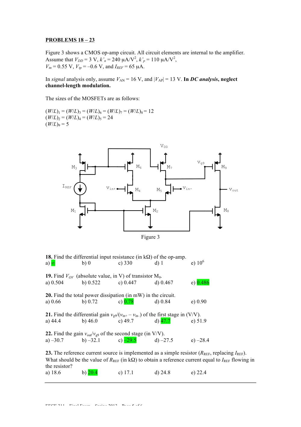 EECE 311 Final Solutions, Spring 2013, page 5