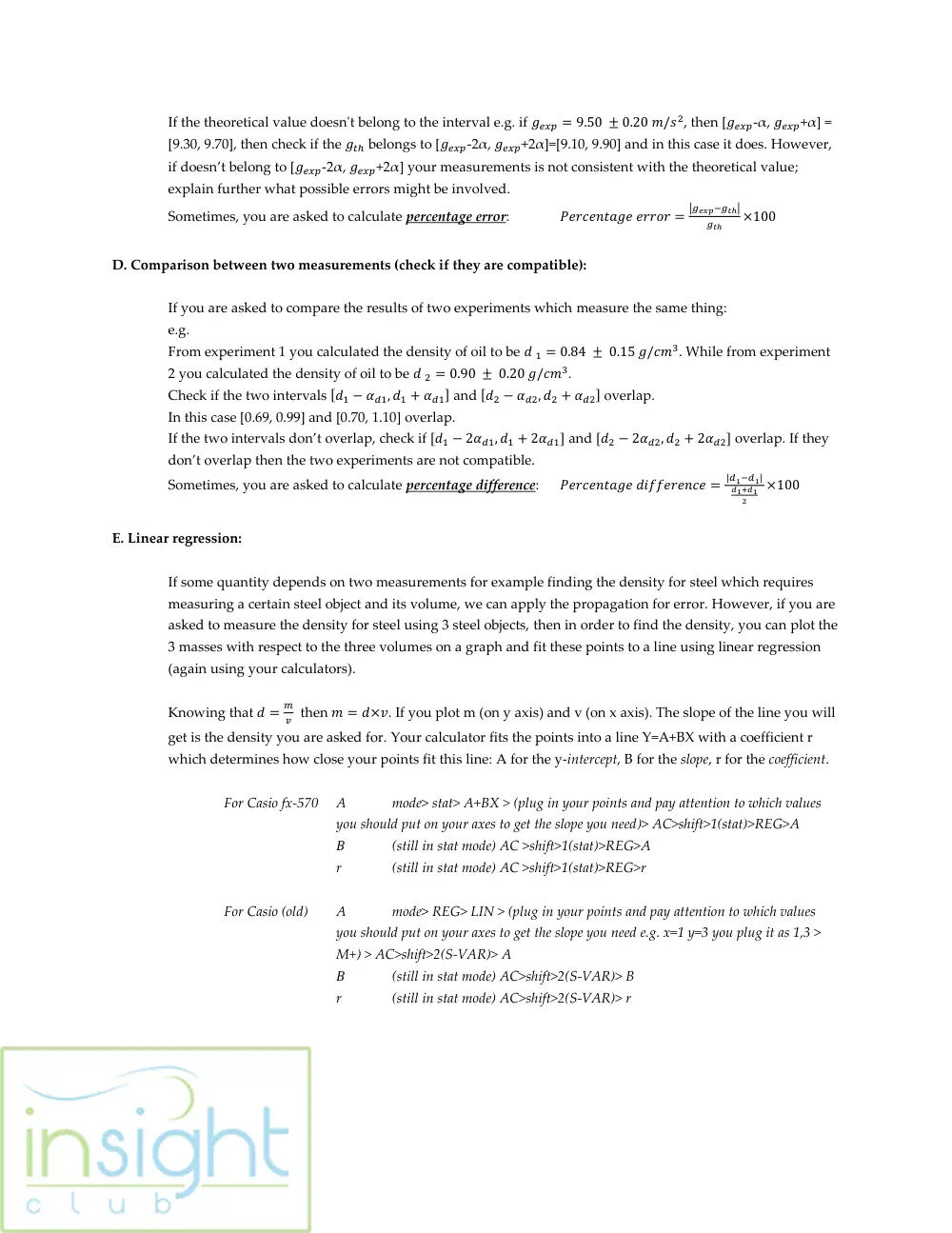 PHYS 210L Notes Data Analysis Formula Paper, Spring 2017, page 3