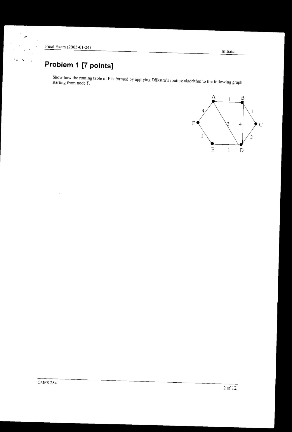 CMPS 284 Final, Fall 2004, page 2