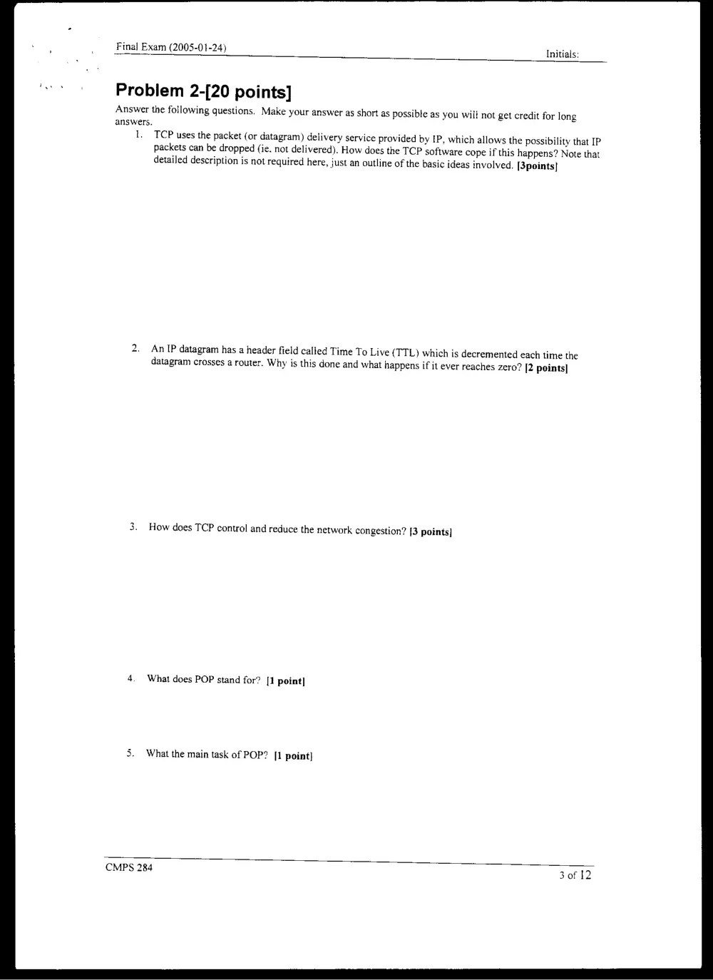 CMPS 284 Final, Fall 2004, page 3