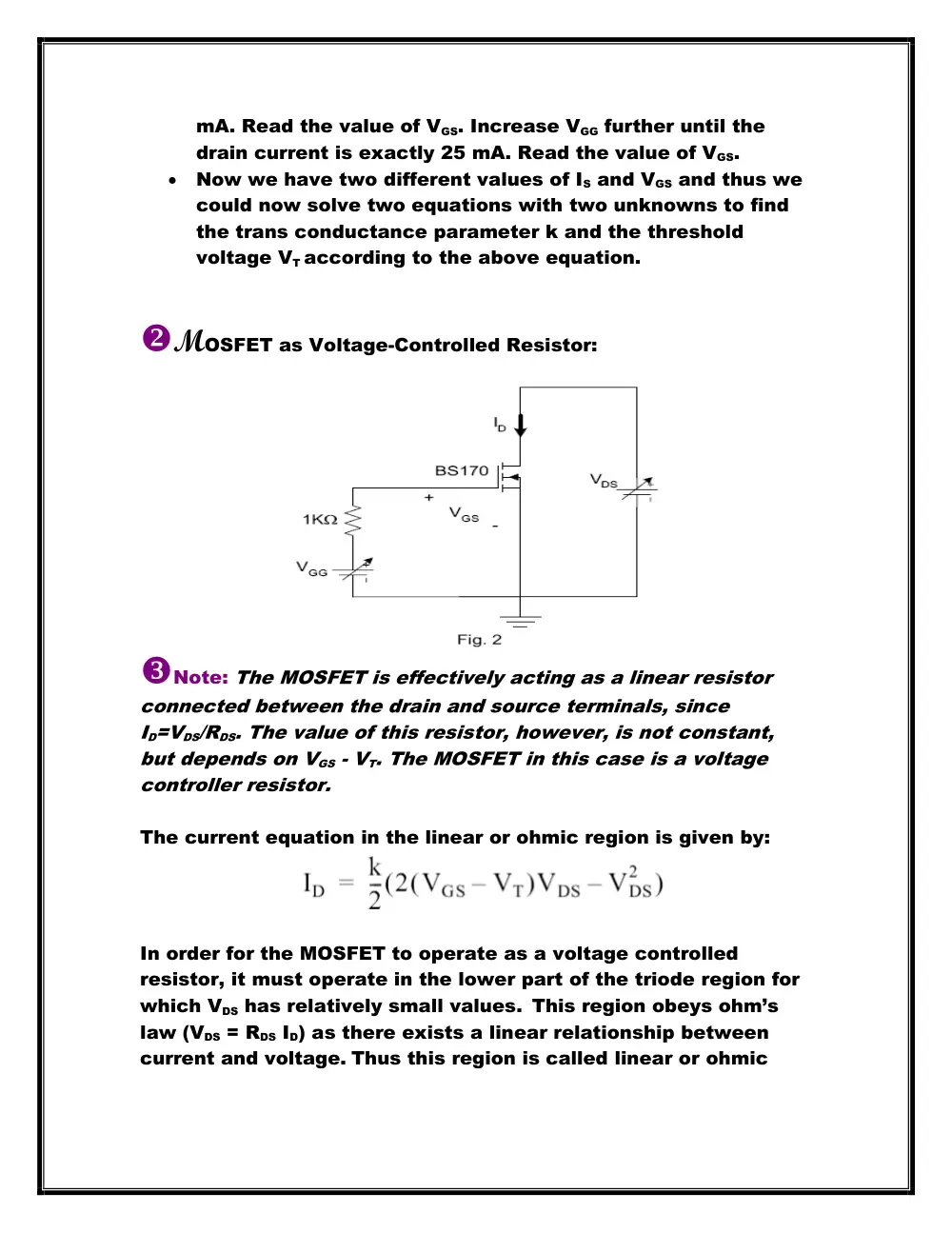 EECE 312L Notes Experiment 10 Notes, Fall 2013, page 2