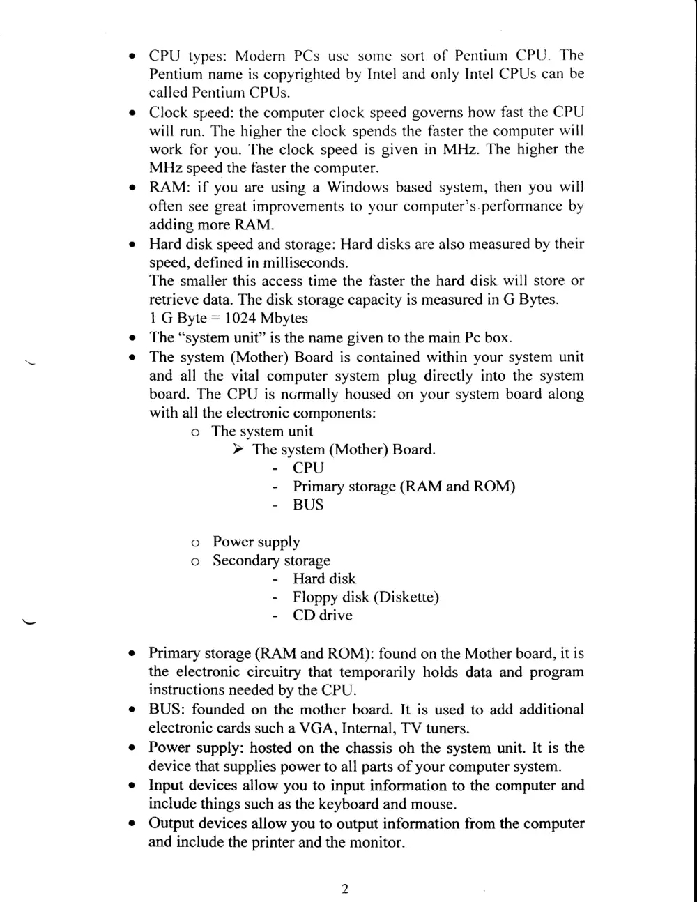 CSC 201 Notes, Spring 2005, page 2