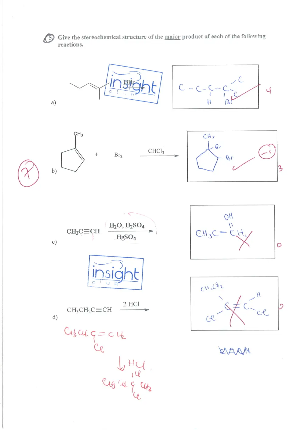 CHEM 208 Problems Important Exercises, Spring 2016, page 7
