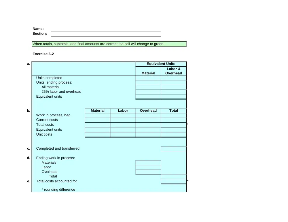 ACCT 222 Problems Excel Template 6, Fall 2014, page 1