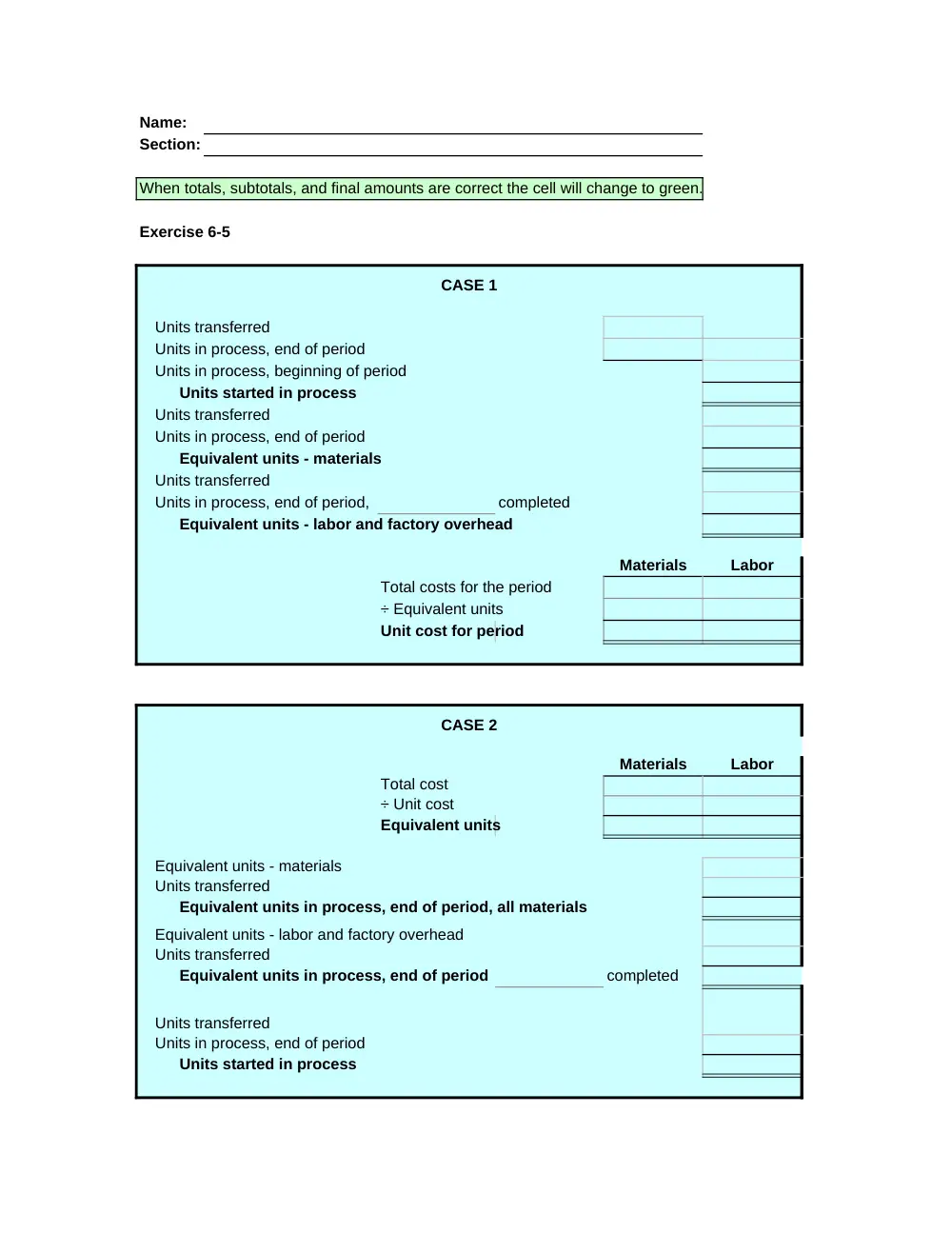 ACCT 222 Problems Excel Template 6, Fall 2014, page 3