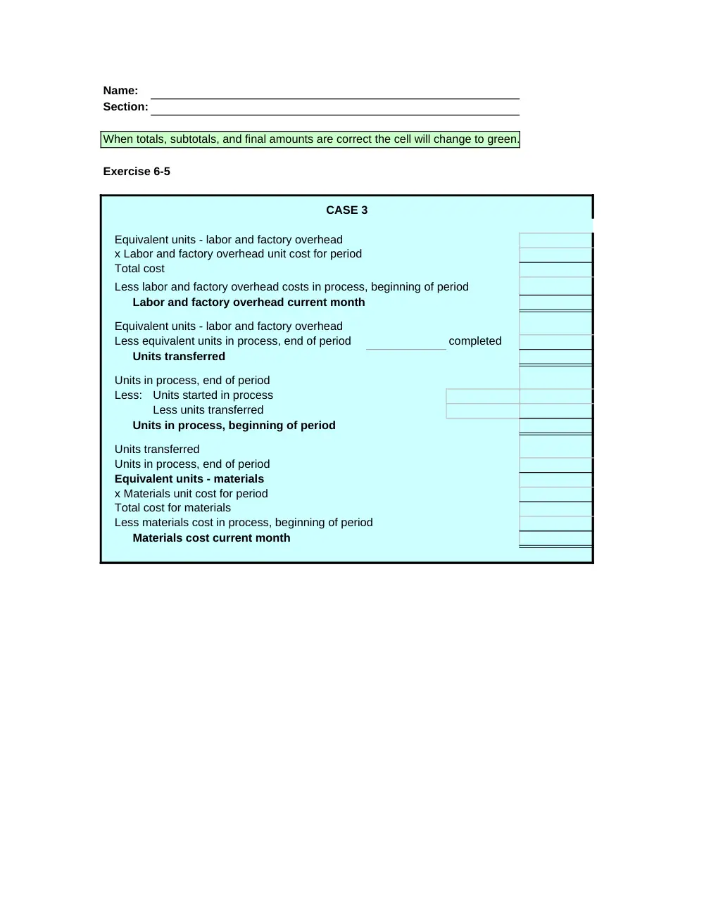 ACCT 222 Problems Excel Template 6, Fall 2014, page 4