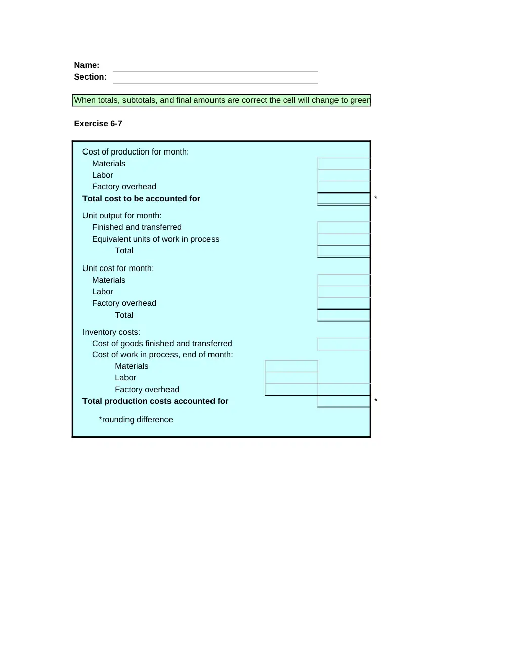 ACCT 222 Problems Excel Template 6, Fall 2014, page 6