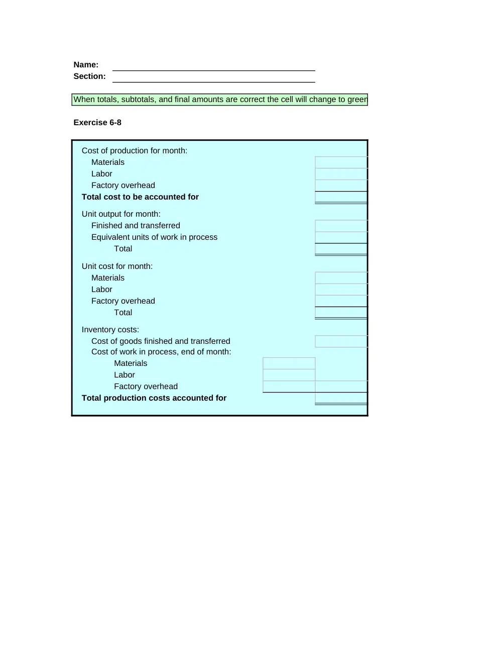 ACCT 222 Problems Excel Template 6, Fall 2014, page 7