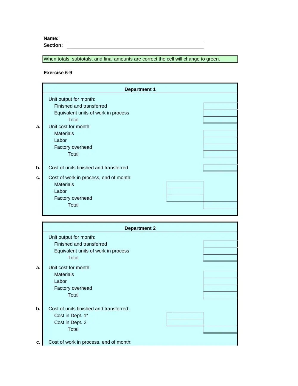 ACCT 222 Problems Excel Template 6, Fall 2014, page 8