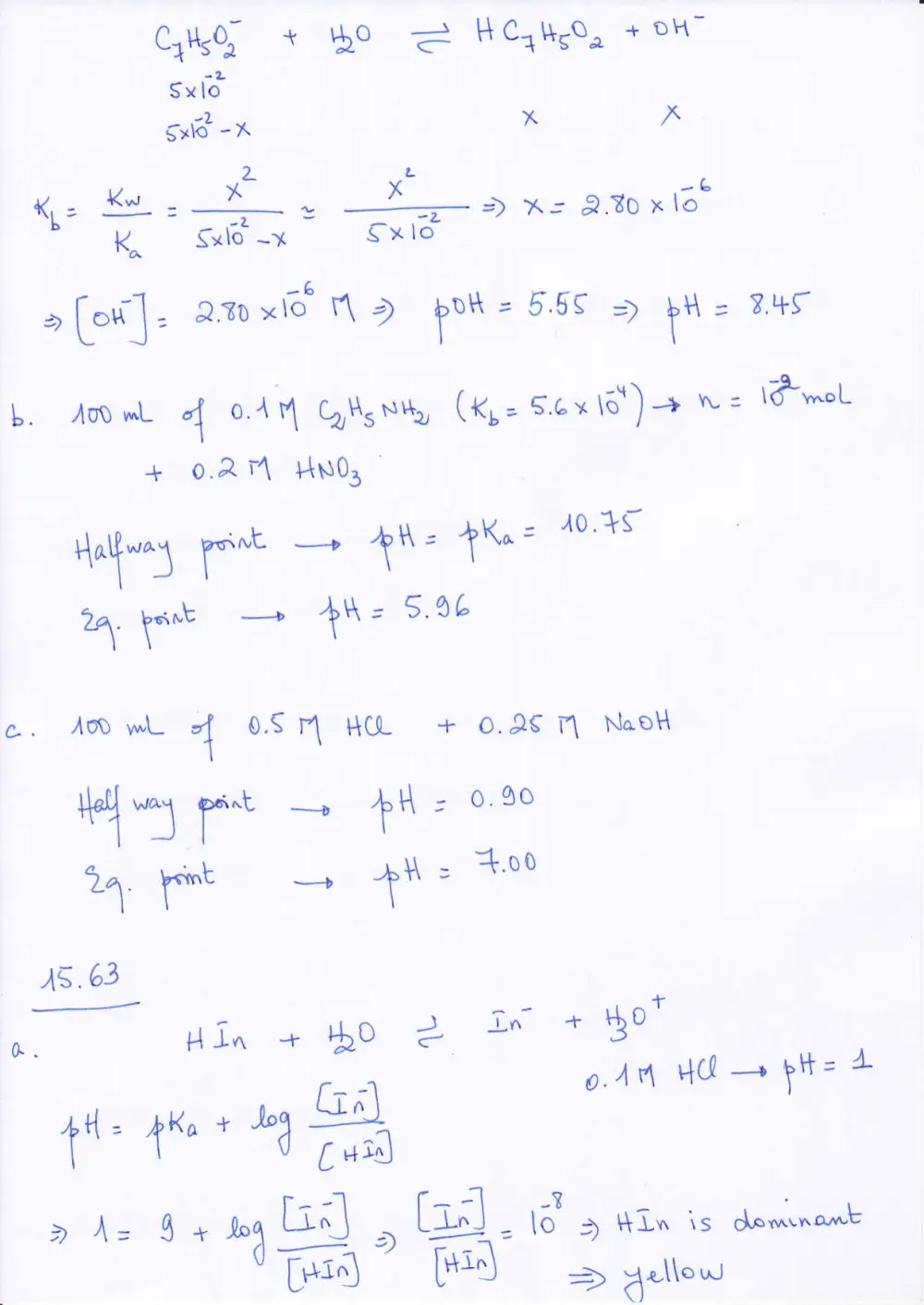 CHEM 202 Problems Chapter 15, Fall 2011, page 9