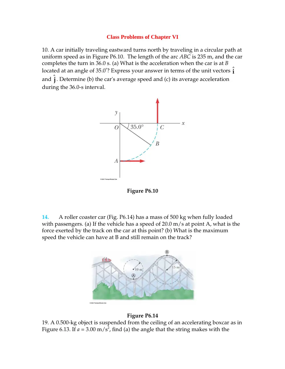 PHYS 210 Chapter 6, Fall 2012, page 1