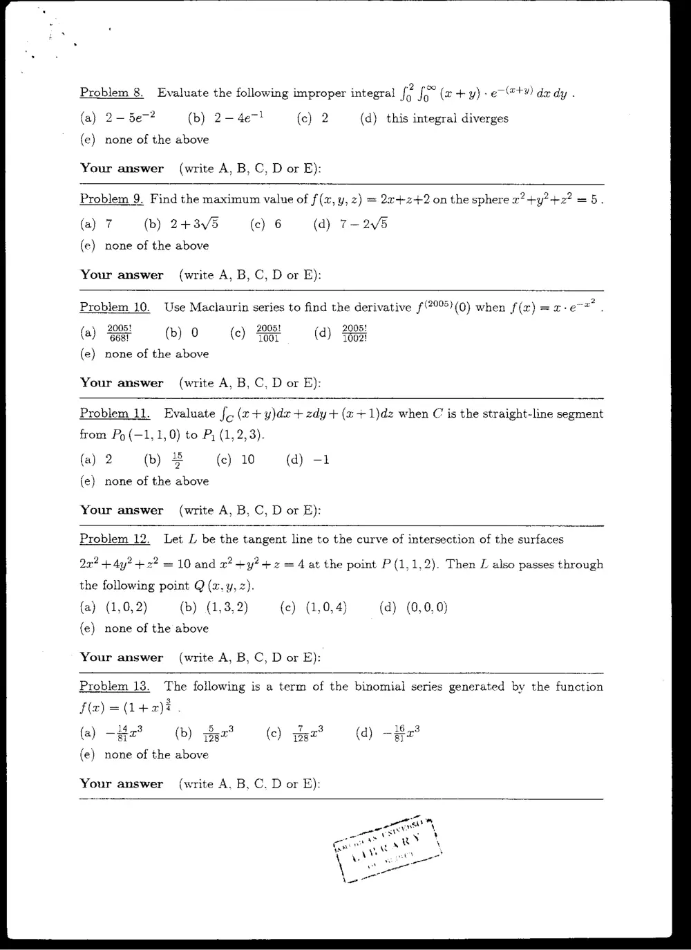 MATH 201 Final, Fall 2004, page 3