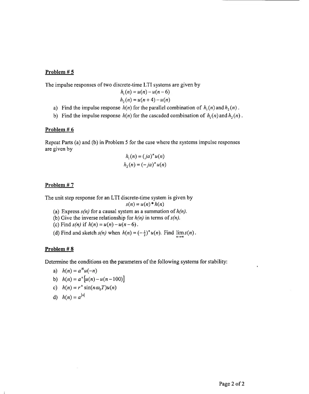 EECE 340 Homework, Spring 2005, page 2