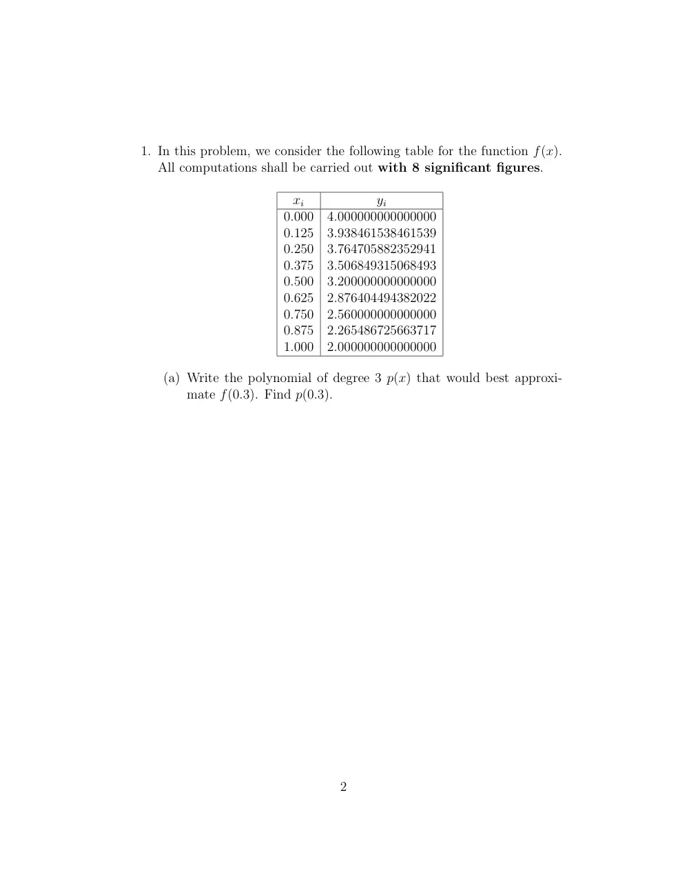 MATH 251 Final, Fall 2003, page 2