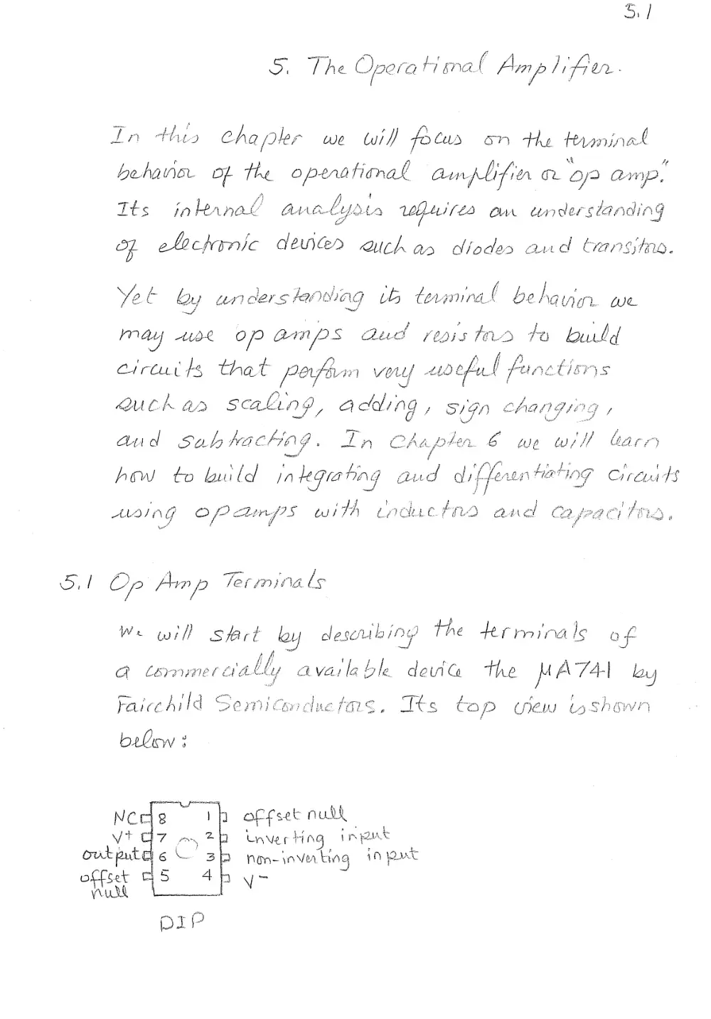 EECE 210 Notes Prof.'s Notes Ch 5, Spring 2014, page 1