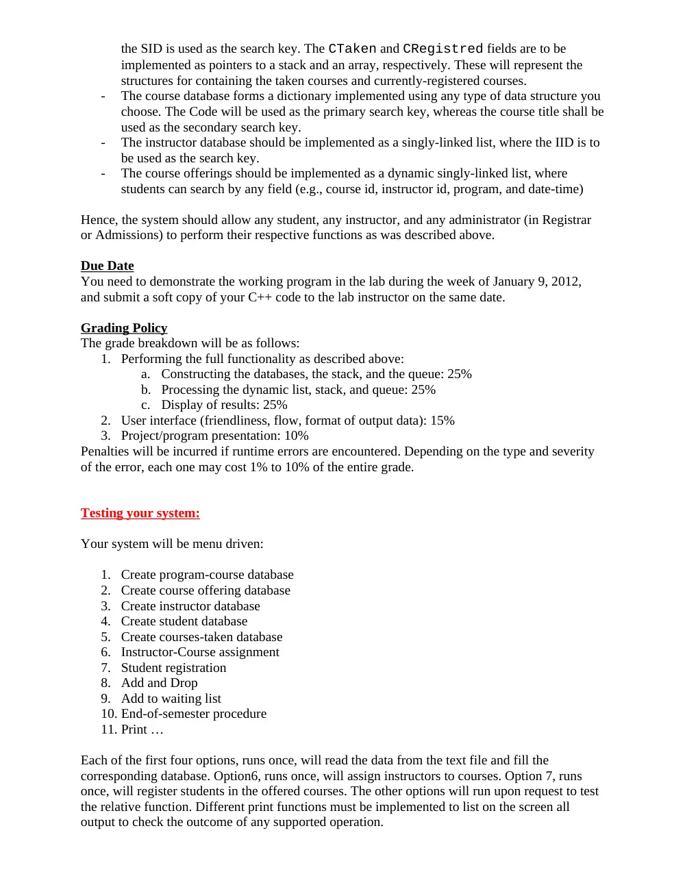 EECE 330 Project Requirements, Fall 2011, page 4