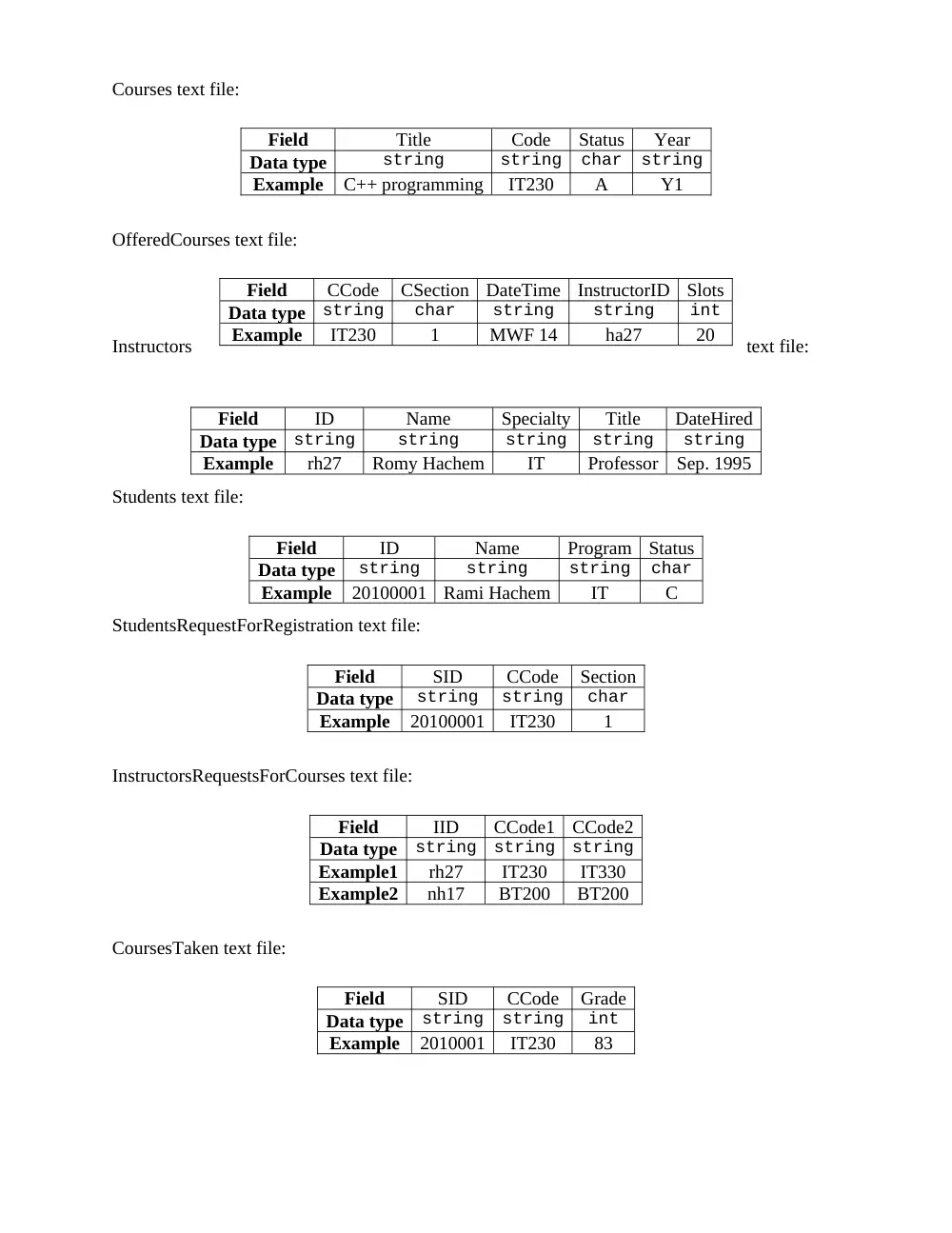 EECE 330 Project Requirements, Fall 2011, page 5