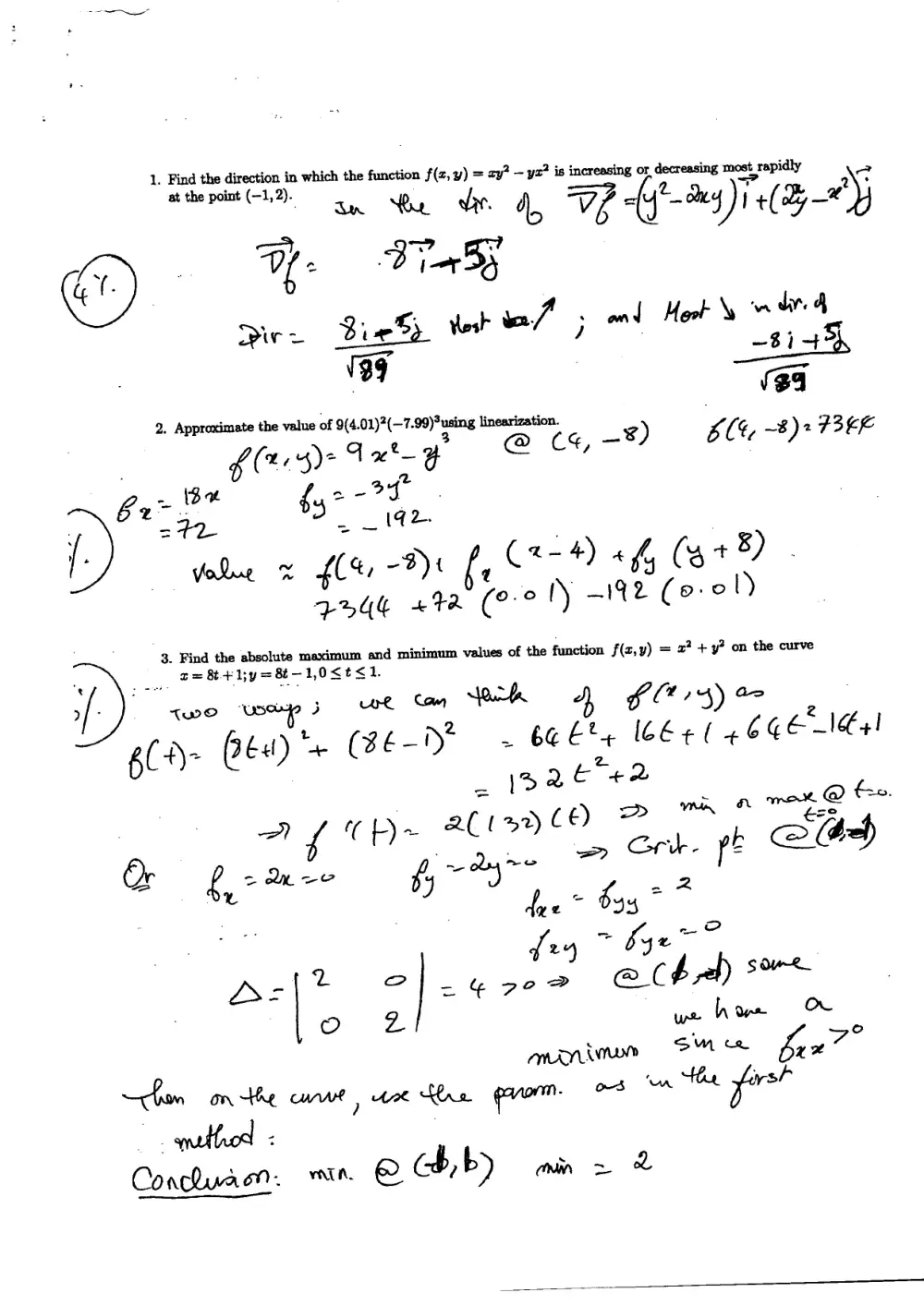 MTH 206 Final W Solution, Spring 2010, page 2