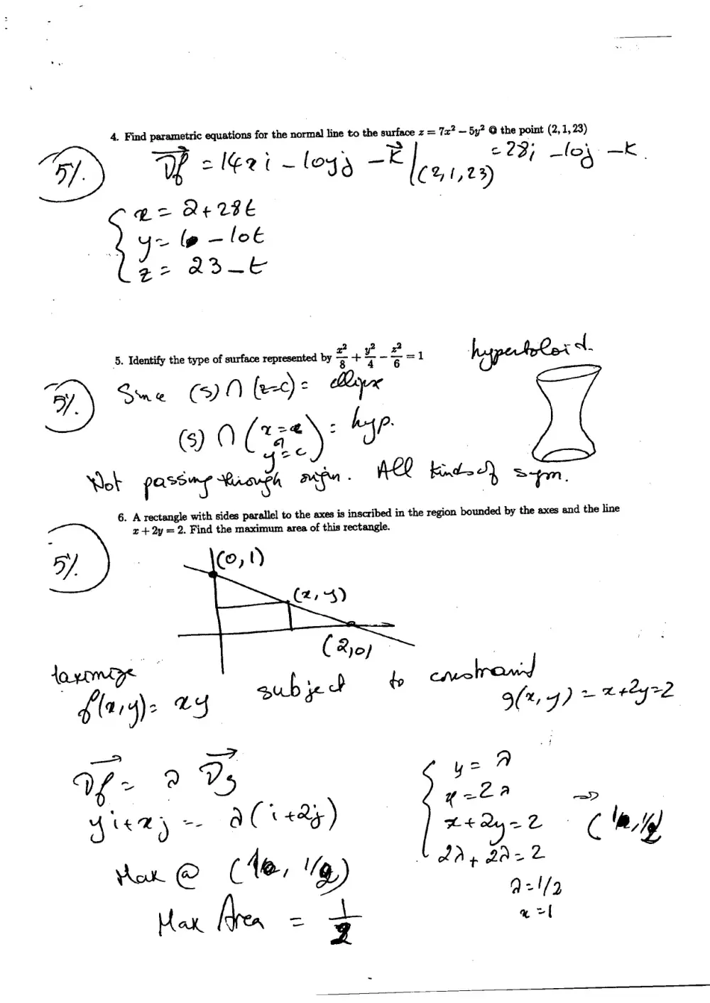 MTH 206 Final W Solution, Spring 2010, page 3